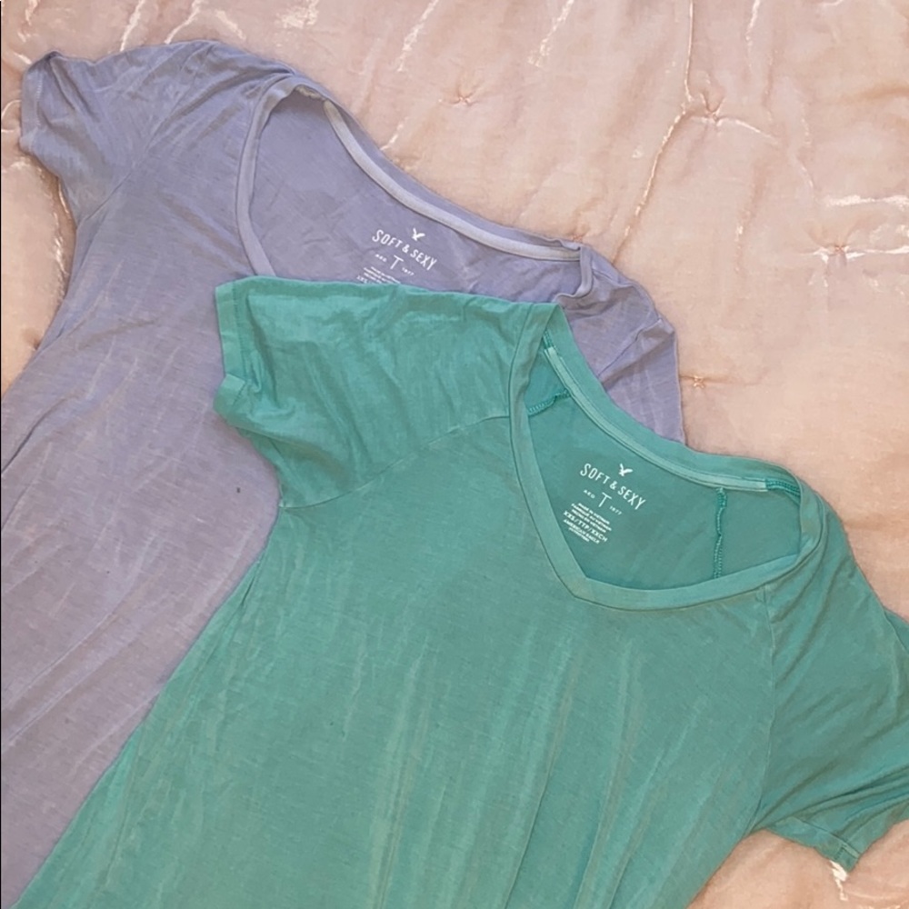 american eagle soft and sexy t-shirt set